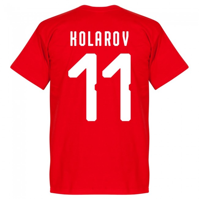 Serbia Kolarov 11 Team T-Shirt - Red