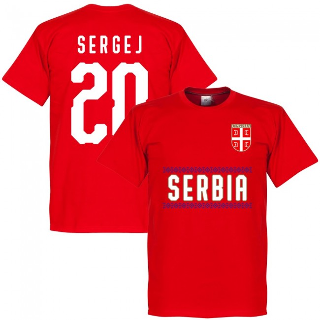Serbia Sergej 20 Team T-Shirt - Red