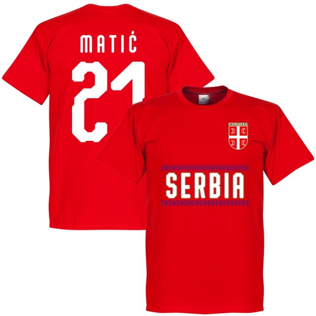 Serbia Matic 21 Team T-Shirt - Red