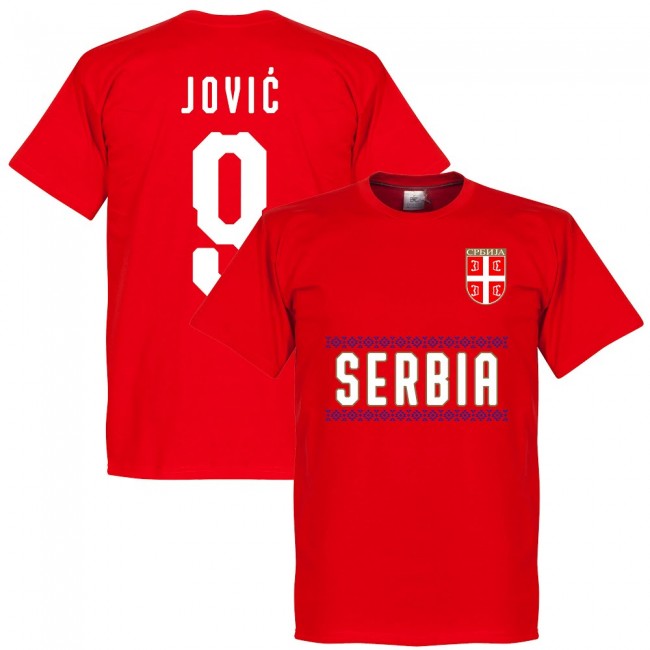 Serbia Jovic 9 Team T-Shirt - Red