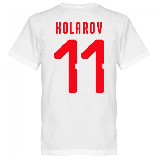 Serbia Kolarov 11 Team T-Shirt - White