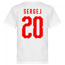 Serbia Sergej 20 Team T-Shirt - White