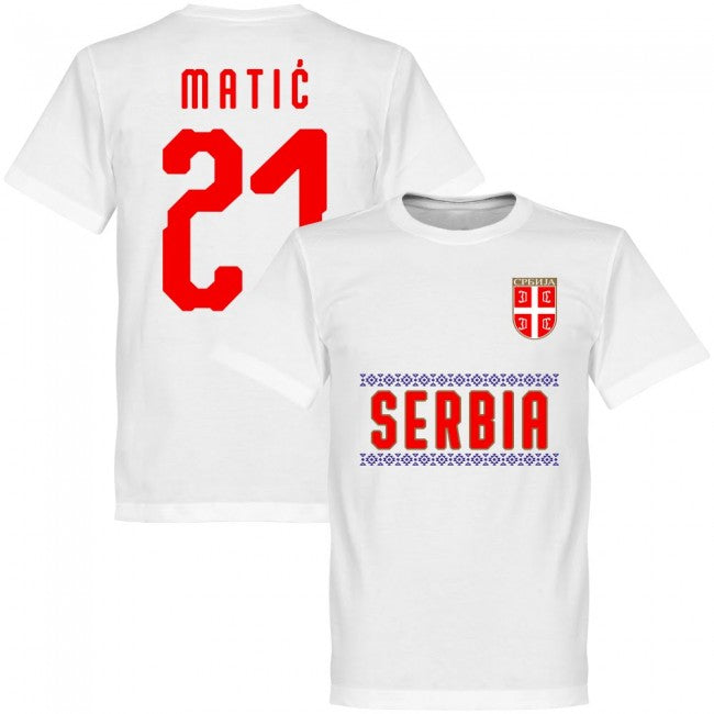 Serbia Matic 21 Team T-Shirt - White