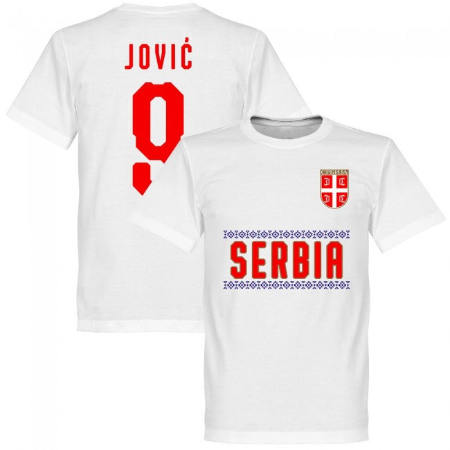 Serbia Jovic 9 Team T-Shirt - White