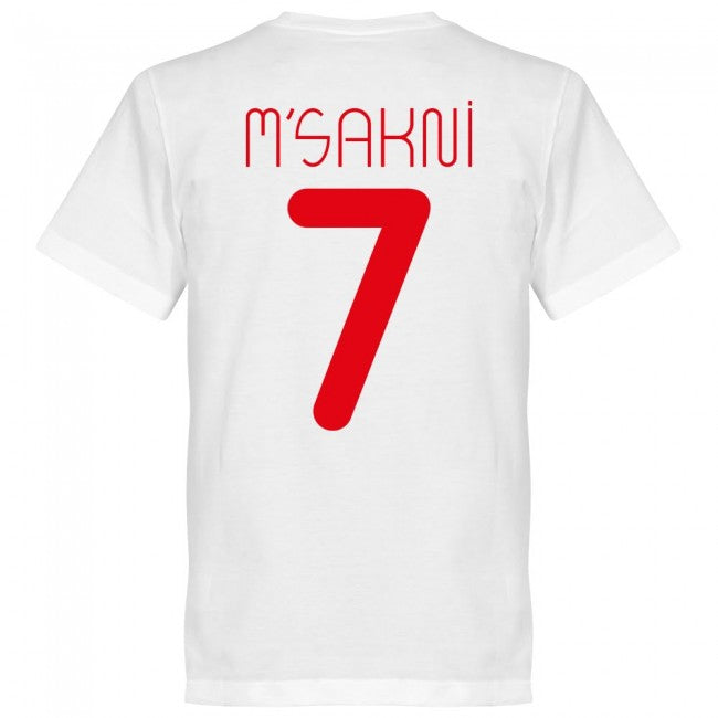 Tunisia Msakni 7 Team T-Shirt - White