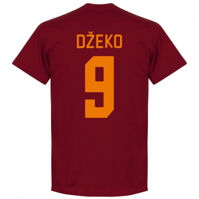 AS Roma Džeko 9 Team T-Shirt - Red
