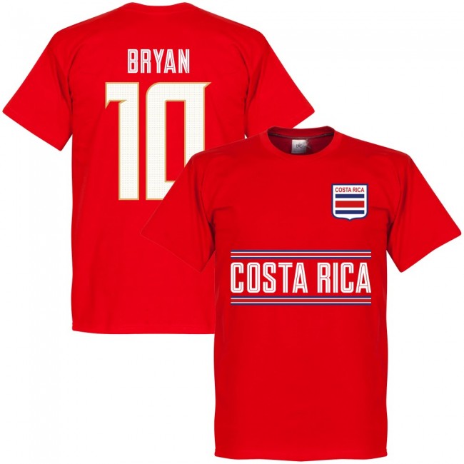Costa Rica Bryan 10 Team T-Shirt - Red