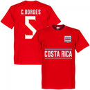 Costa Rica C.Borges 5 Team T-Shirt - Red