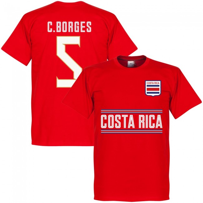 Costa Rica C.Borges 5 Team T-Shirt - Red