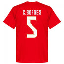 Costa Rica C.Borges 5 Team T-Shirt - Red