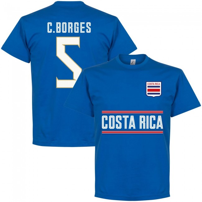 Costa Rica C. Borges 5 Team T-Shirt - Royal