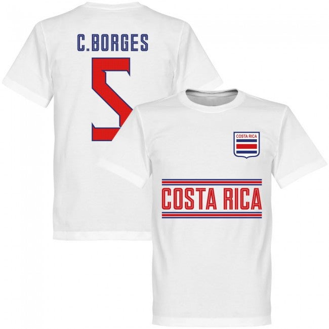 Costa Rica C. Borges 5 Team T-Shirt - White