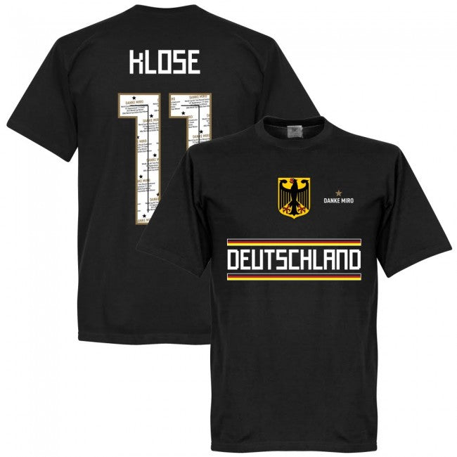 Germany Danke Miro Klose Team KIDS T-Shirt - Black
