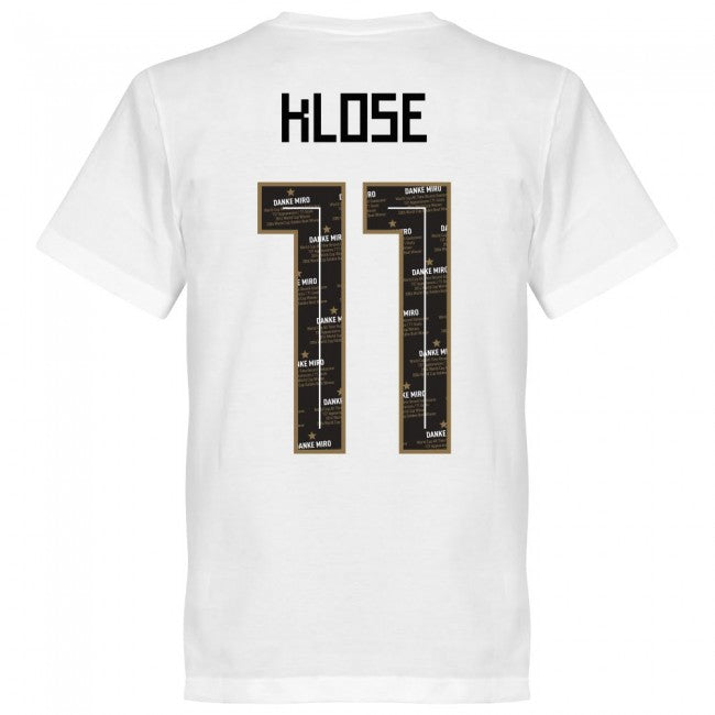 Germany Danke Miro Klose Team T-Shirt - White