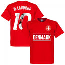 Denmark M. Laudrup 10 Gallery Team T-Shirt - Red