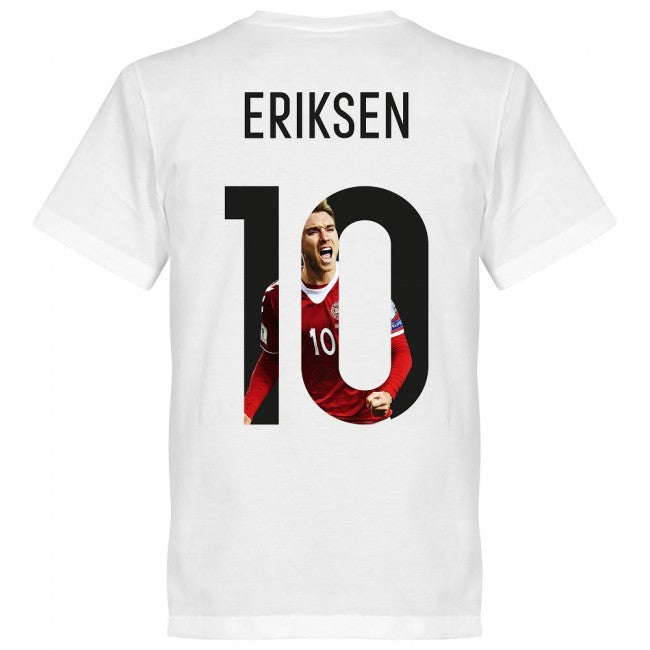 Denmark Eriksen 10 Gallery Team T-Shirt - White