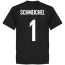 Denmark Schmeichel 1 Team T-Shirt - Black