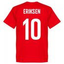 Denmark Eriksen 10 Team T-Shirt - Red