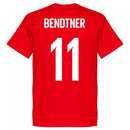 Denmark Bendtner 11 Team T-Shirt - Red