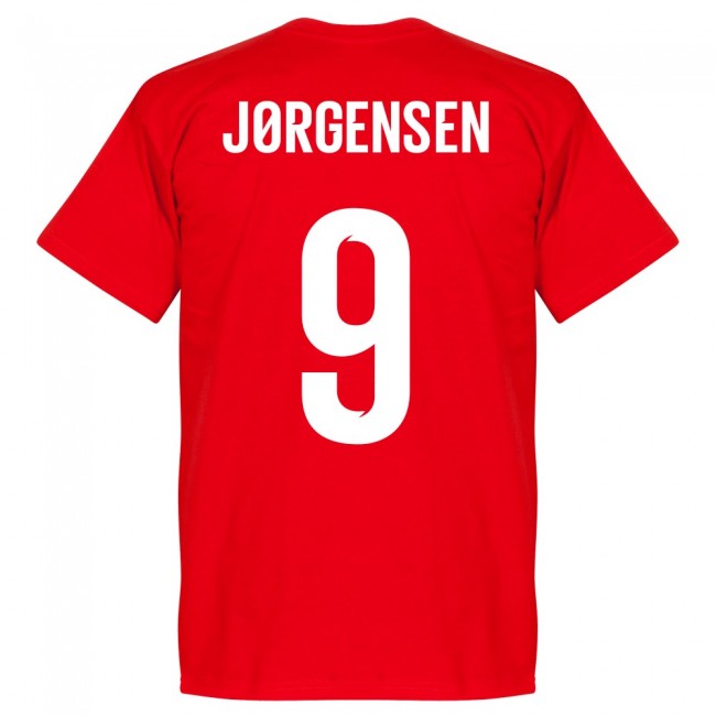 Denmark Jørgensen 9 Team T-Shirt - Red