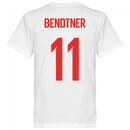 Denmark Bendter 11 Team T-Shirt - White