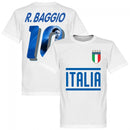 Italy Baggio 10 Gallery Team T-Shirt - White