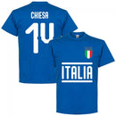 Italy Chiesa 14 Team T-Shirt - Royal - Terrace Gear
