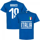 Italy Bonucci 19 Team T-Shirt - Royal