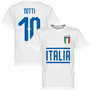 Italy Totti 10 Team T-Shirt - White