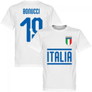 Italy Bonucci 19 Team T-Shirt - White