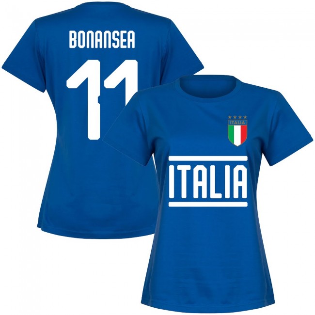 Italy Team Womens Bonansea 11 T-shirt - Royal
