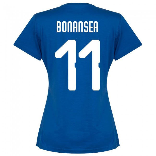 Italy Team Womens Bonansea 11 T-shirt - Royal