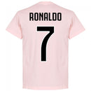 Juve Ronaldo 7 Team T-shirt - Pink