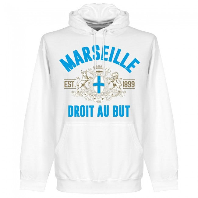 Marseille Established Kids Hoodie - White - Terrace Gear