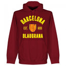 Barcelona Established Kids Hoodie - Maroon - Terrace Gear