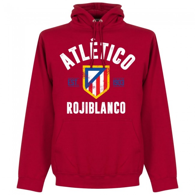 Atletico Established Hoodie - Red - Terrace Gear
