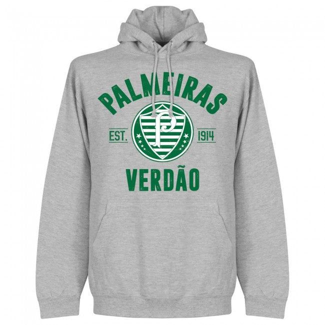 Palmeiras Established Hoodie - Grey - Terrace Gear