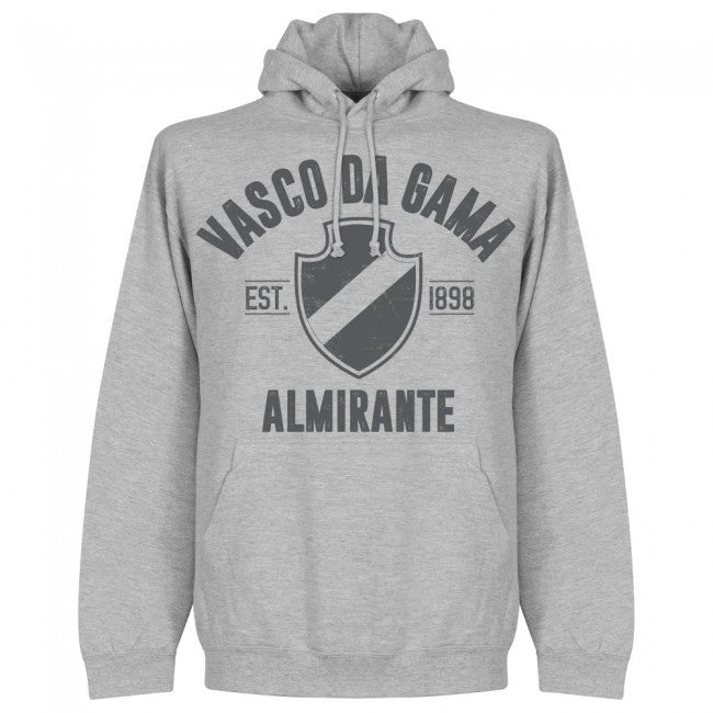 Vasco Da Gama Established Hoodie - Grey - Terrace Gear