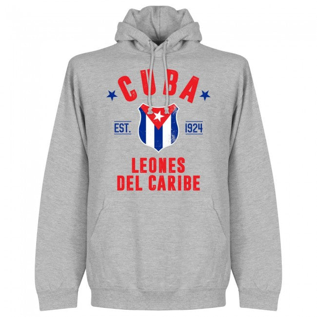 Cuba Established Hoodie - Grey - Terrace Gear