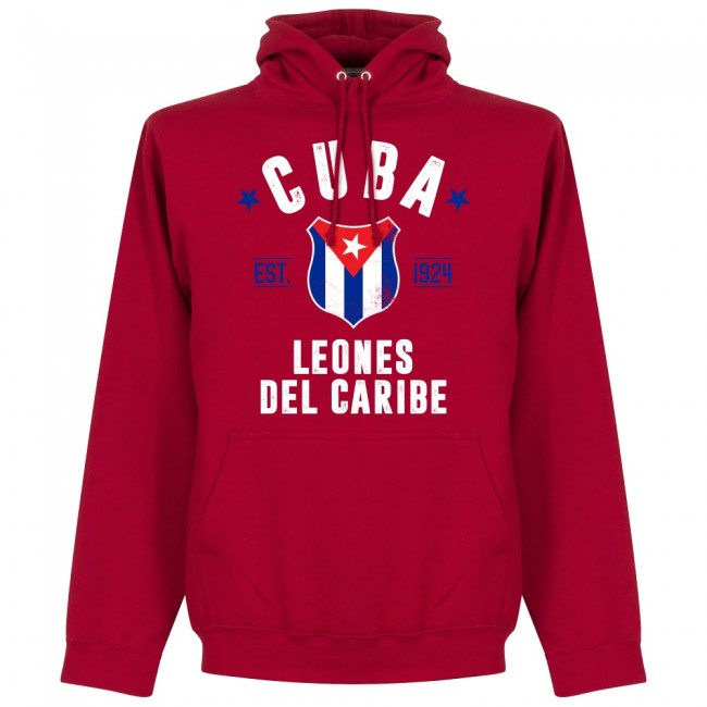 Cuba Established Hoodie - Red - Terrace Gear