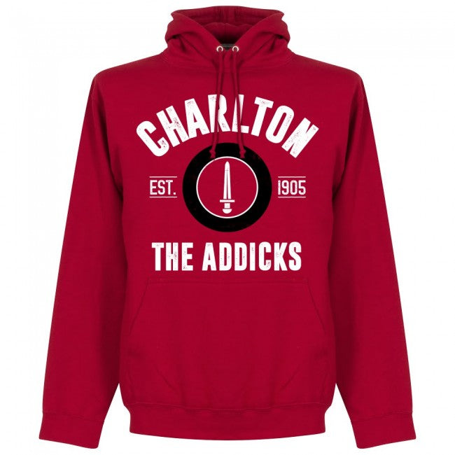 Charlton The Addicks Established Hoodie - Red - Terrace Gear