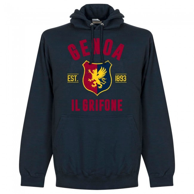 Genoa Established Hoodie - Navy - Terrace Gear