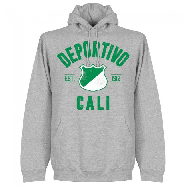 Deportivo Cali Established Hoodie - Grey - Terrace Gear