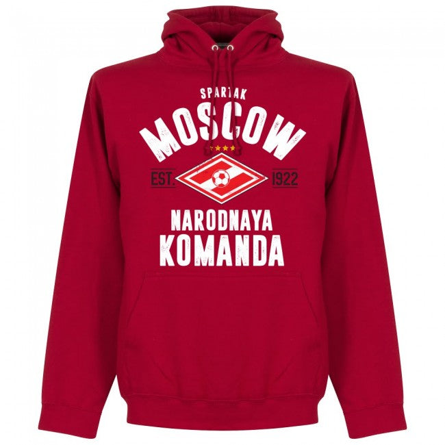 Spartak Moscow Established Hoodie - Red - Terrace Gear