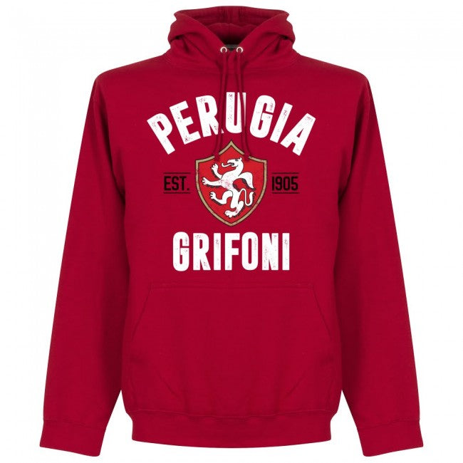 Perugia Established Hoodie - Red - Terrace Gear