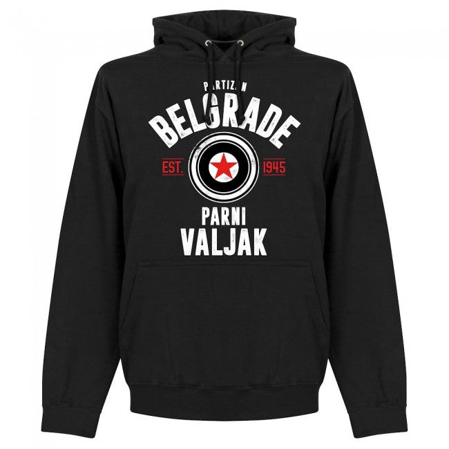 Partizan Belgrade Established Hoodie - Black - Terrace Gear
