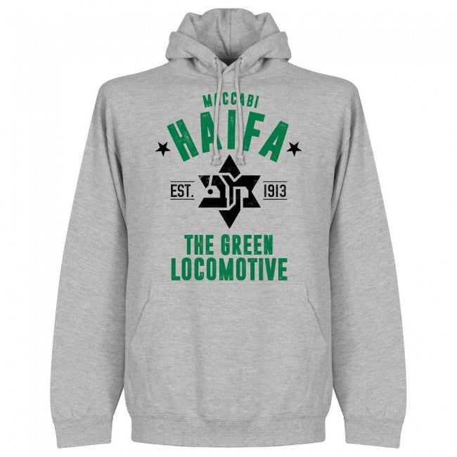 Maccabi Haifa Established Hoodie - Grey - Terrace Gear
