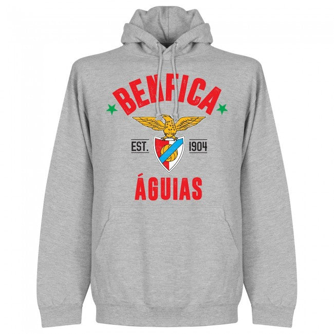 Benfica Established Hoodie - Grey - Terrace Gear