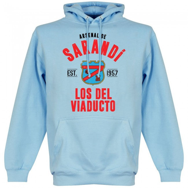 Arsenal Sarandi Established Hoodie - Sky - Terrace Gear