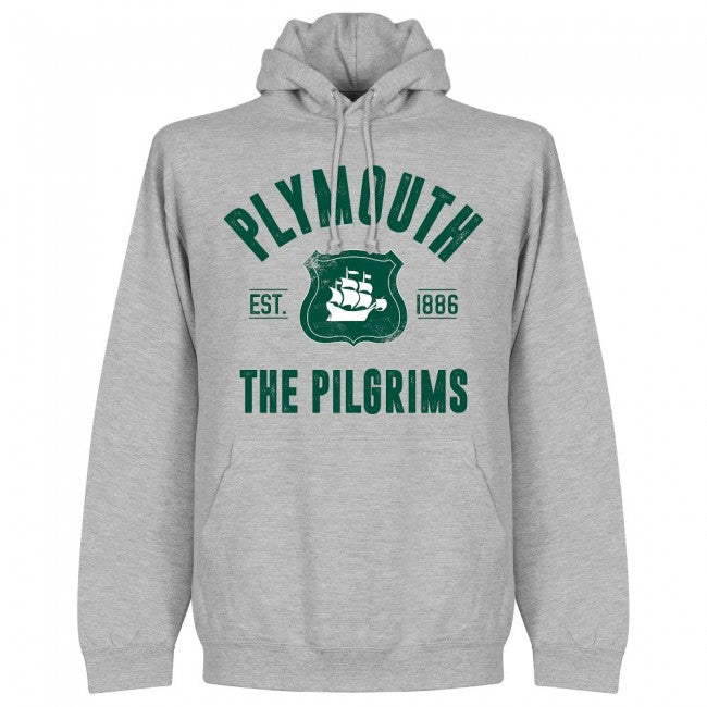 Plymouth Established Hoodie - Grey - Terrace Gear